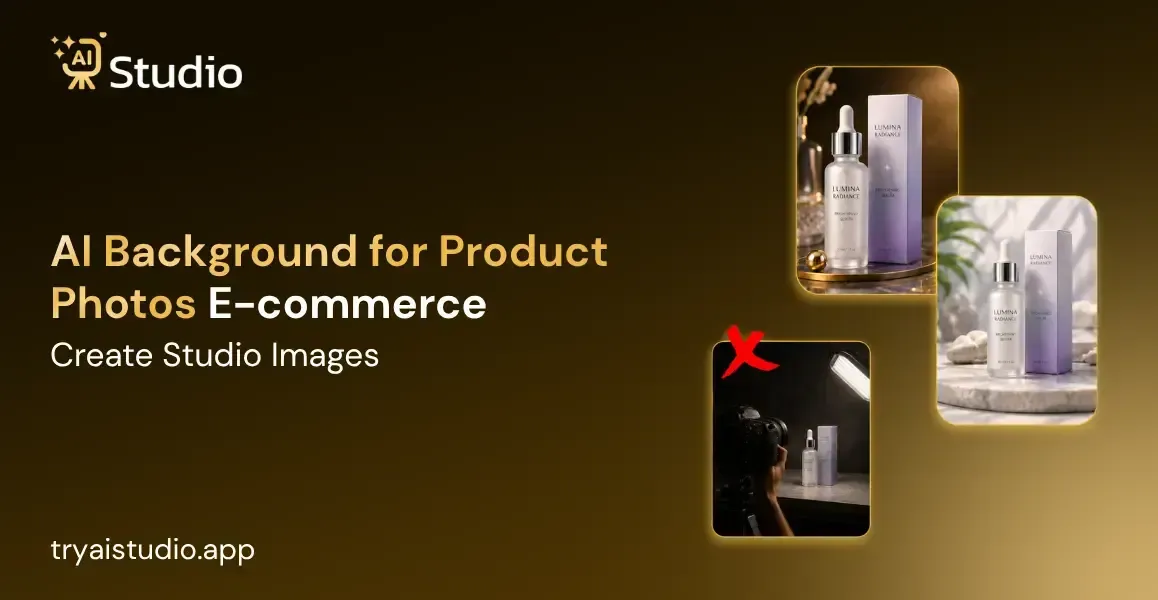 AI Background for Product Photos Ecommerce: Create Studio Images
