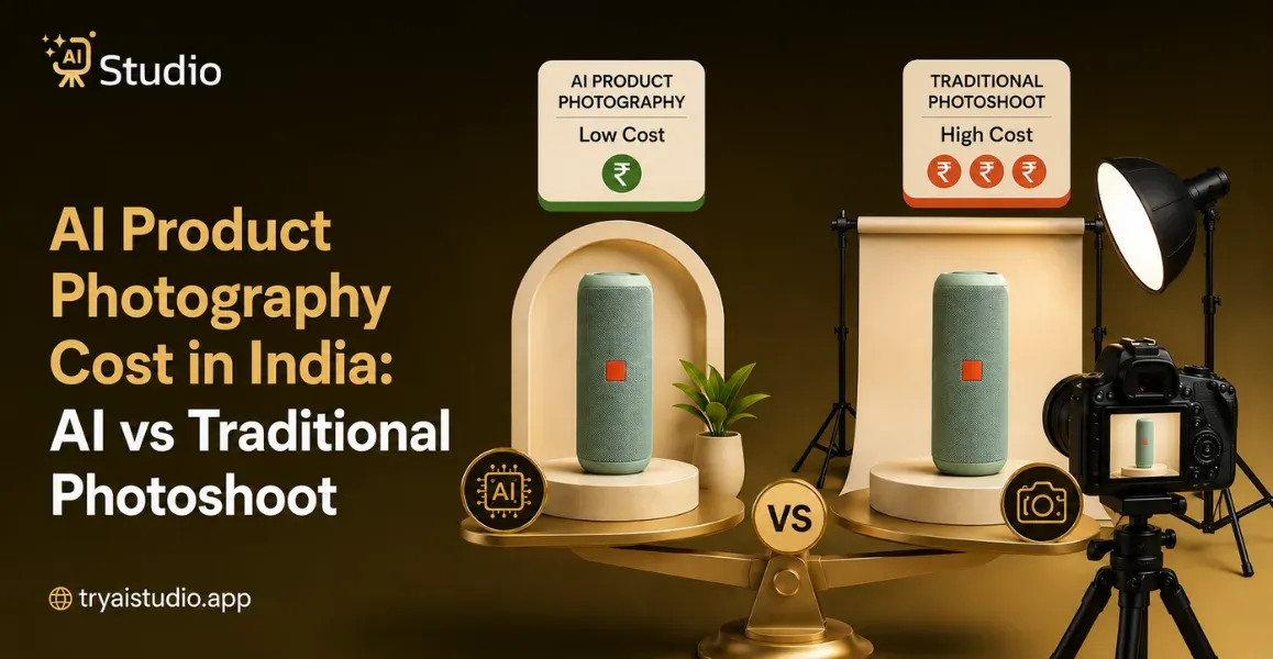 AI Product Photography Cost in India: AI vs Traditional Photoshoot
