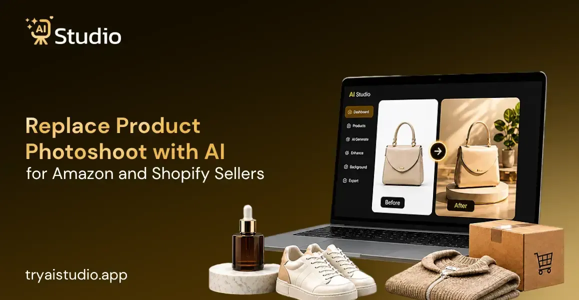 Replace Product Photoshoot with AI for Amazon and Shopify Sellers