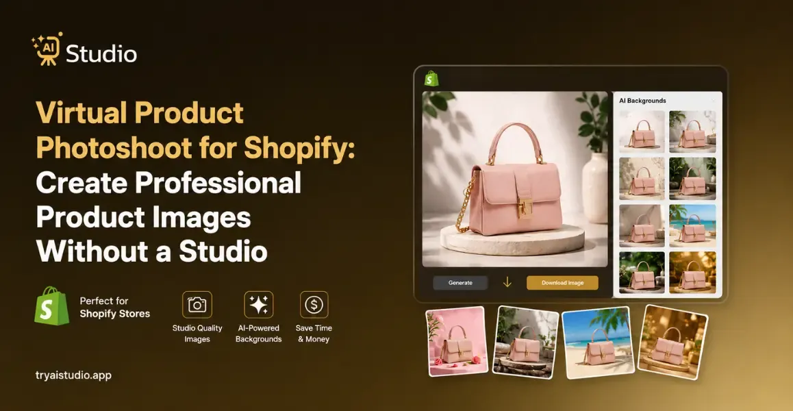 Virtual Product Photoshoot for Shopify: Create Professional Product Images Without a Studio