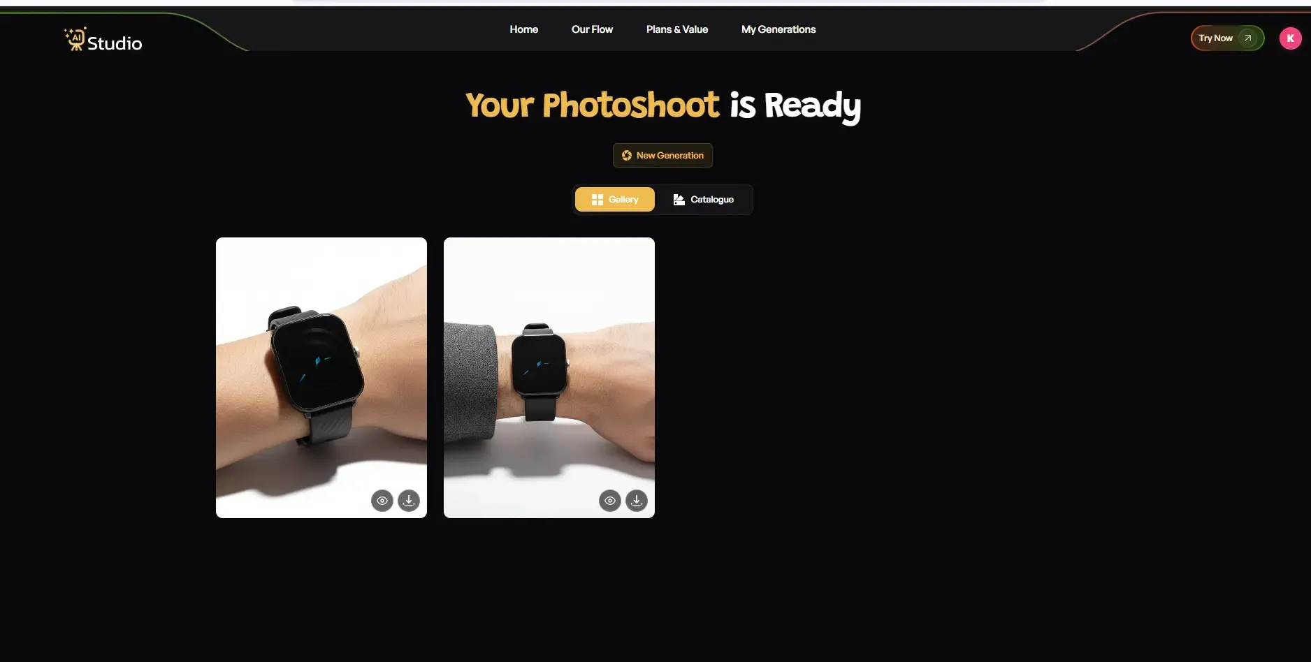 download image in ai studio