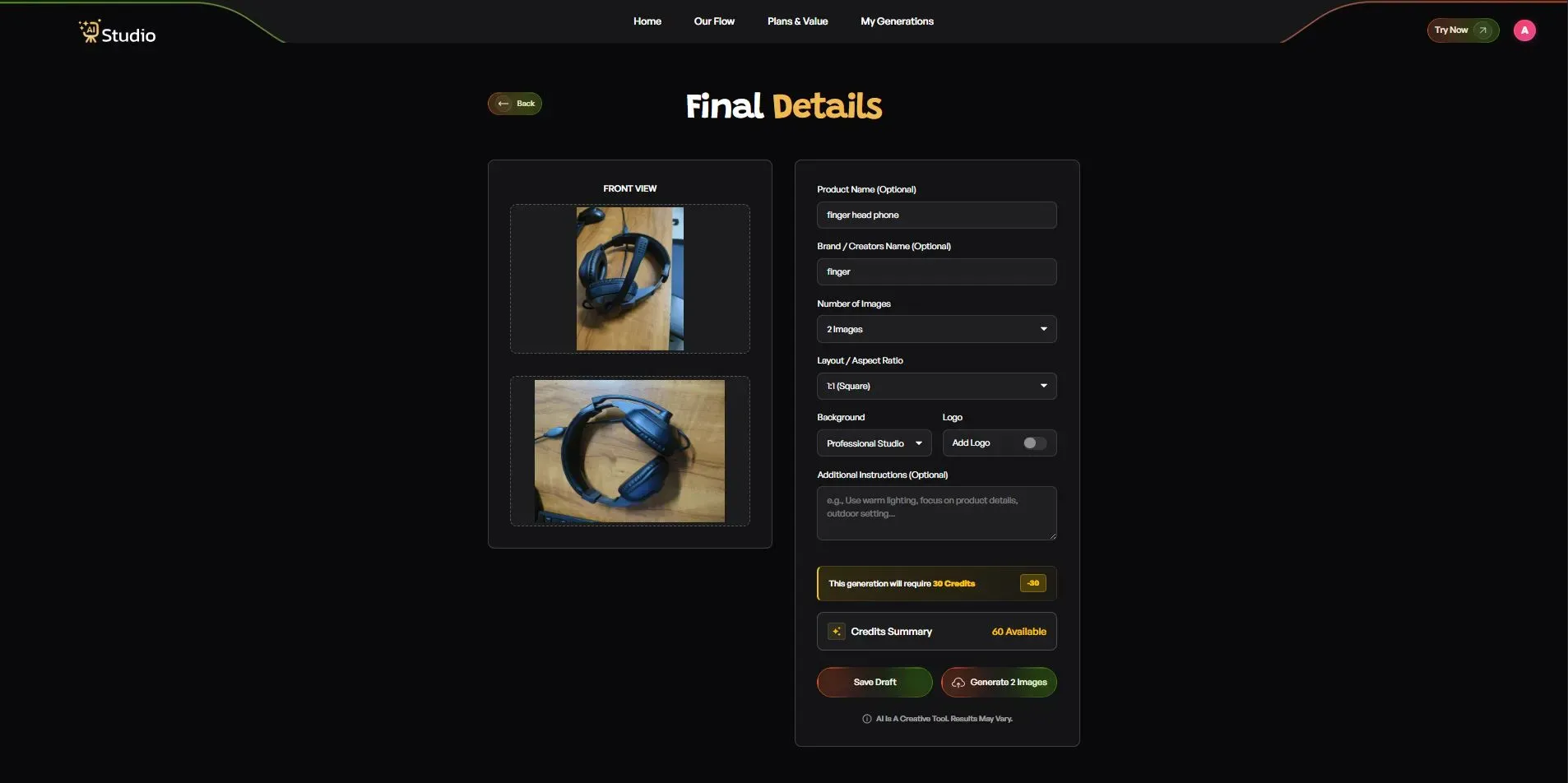 fill headphone deatail