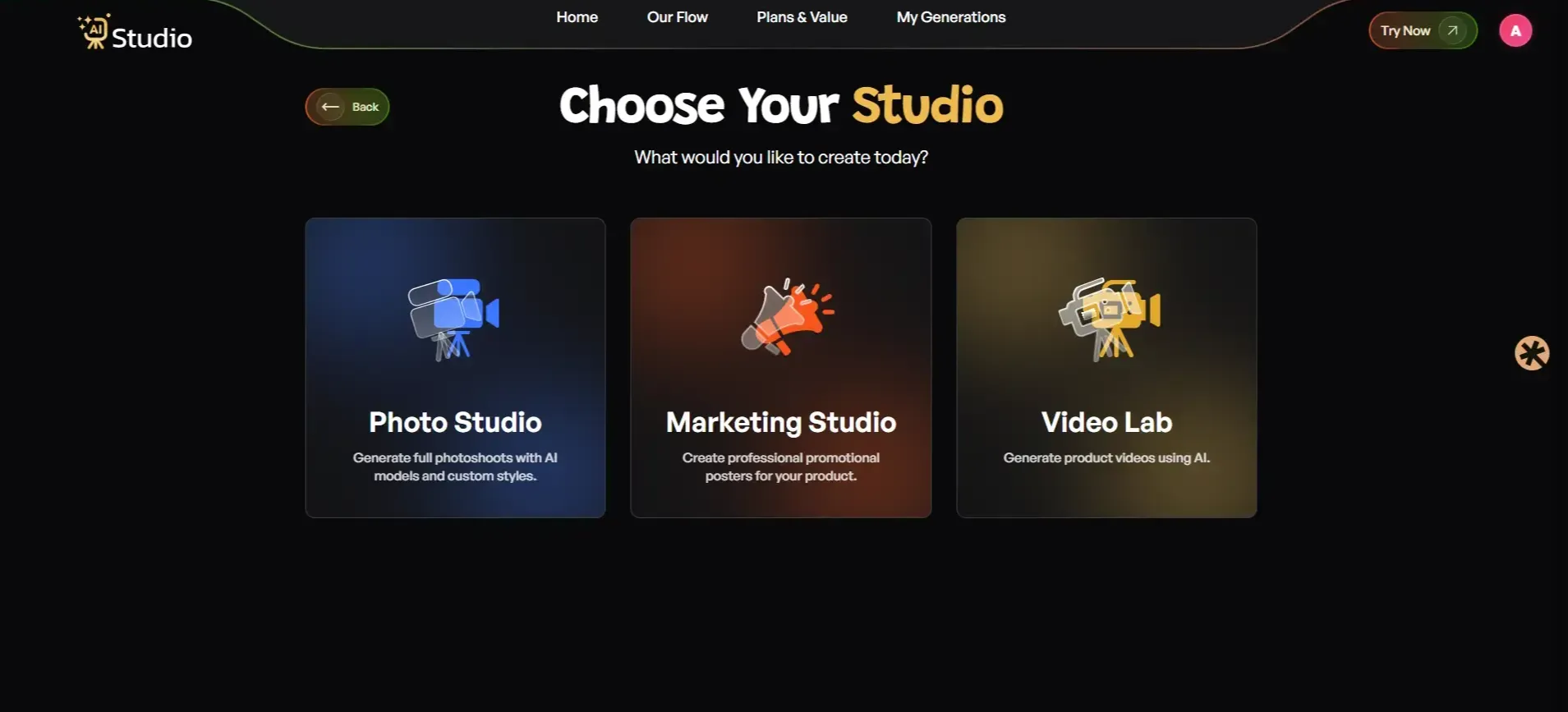 select your studio