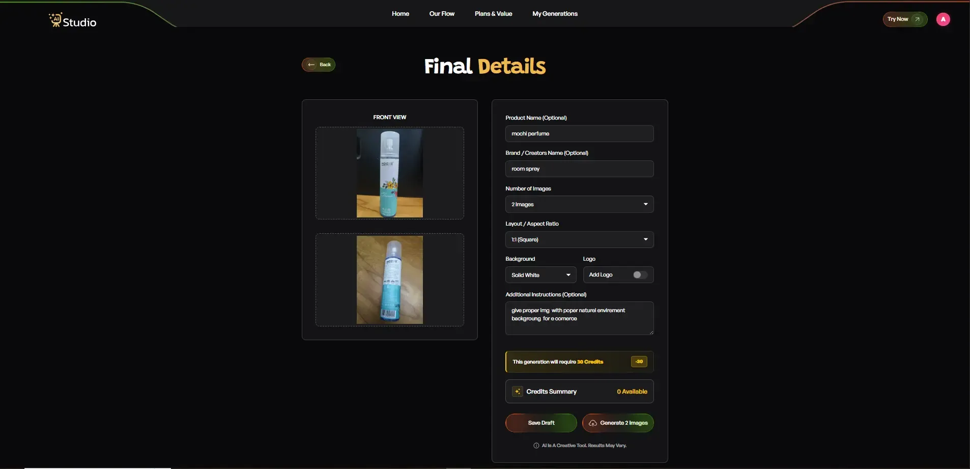 product details