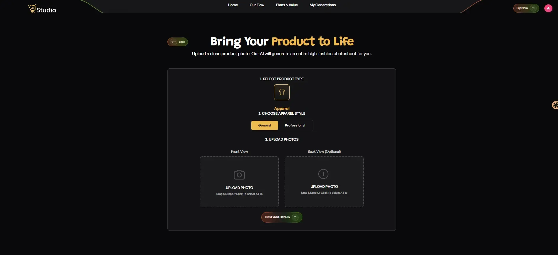 AI Studio product type